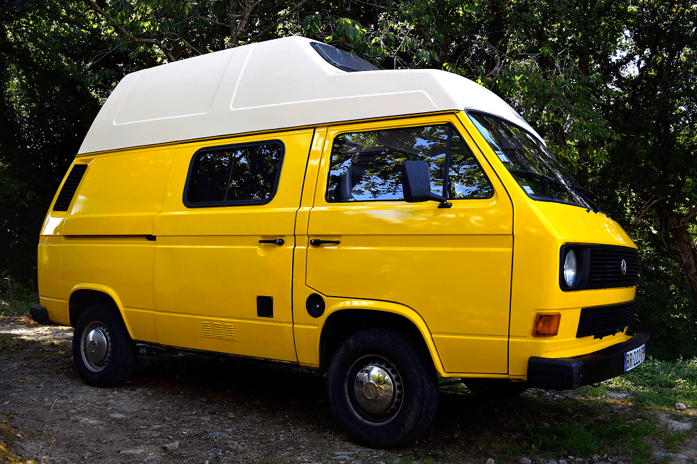 camping-car VW T3 WESTFALIA  extérieur / latéral droit