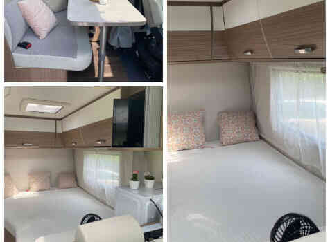 camping-car CARADO CAPRON  intérieur / couchage principal
