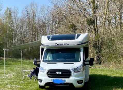 camping-car CHAUSSON 788 TITANIUM VIP  extérieur / latéral gauche