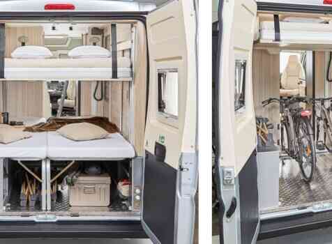 camping-car DREAMER D 60  intérieur / couchage principal