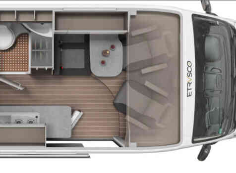camping-car ETRUSCO CV 600  extérieur / latéral droit