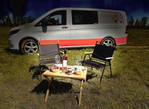camping-car MERCEDES VITO 114 CDI  extérieur / latéral gauche