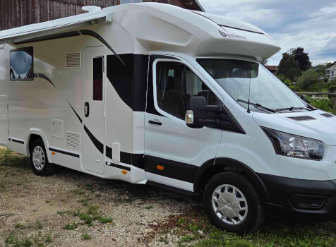 camping-car BENIMAR TESSORO 495 UP  extérieur / latéral droit