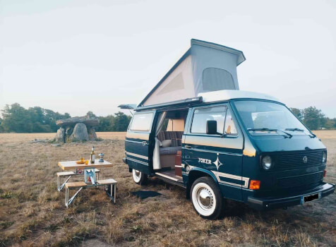 camping-car VOLKSWAGEN T3 WESTFALIA JOKER  extérieur / face avant