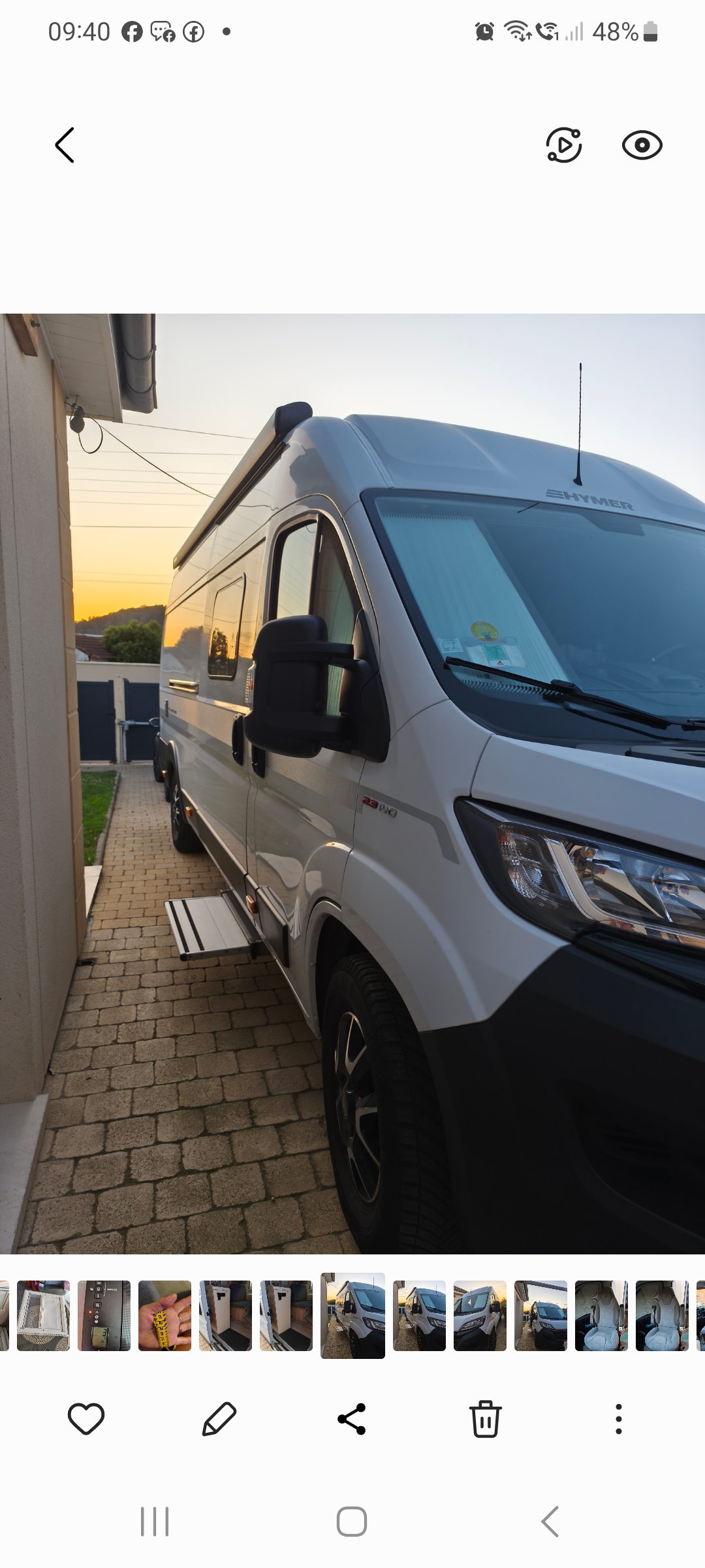camping-car HYMER YELLOWSTONE  extérieur / face avant