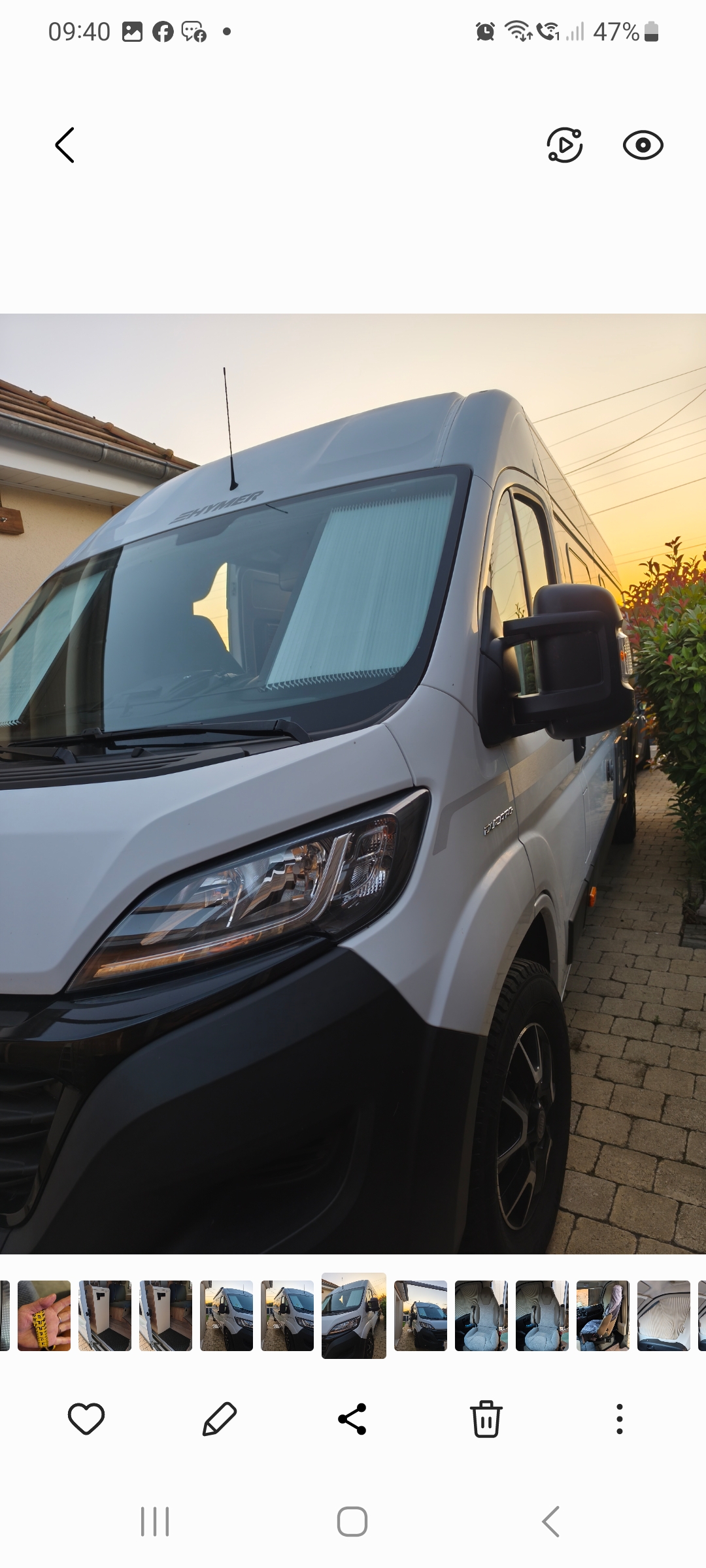 camping-car HYMER YELLOWSTONE  extérieur / latéral gauche