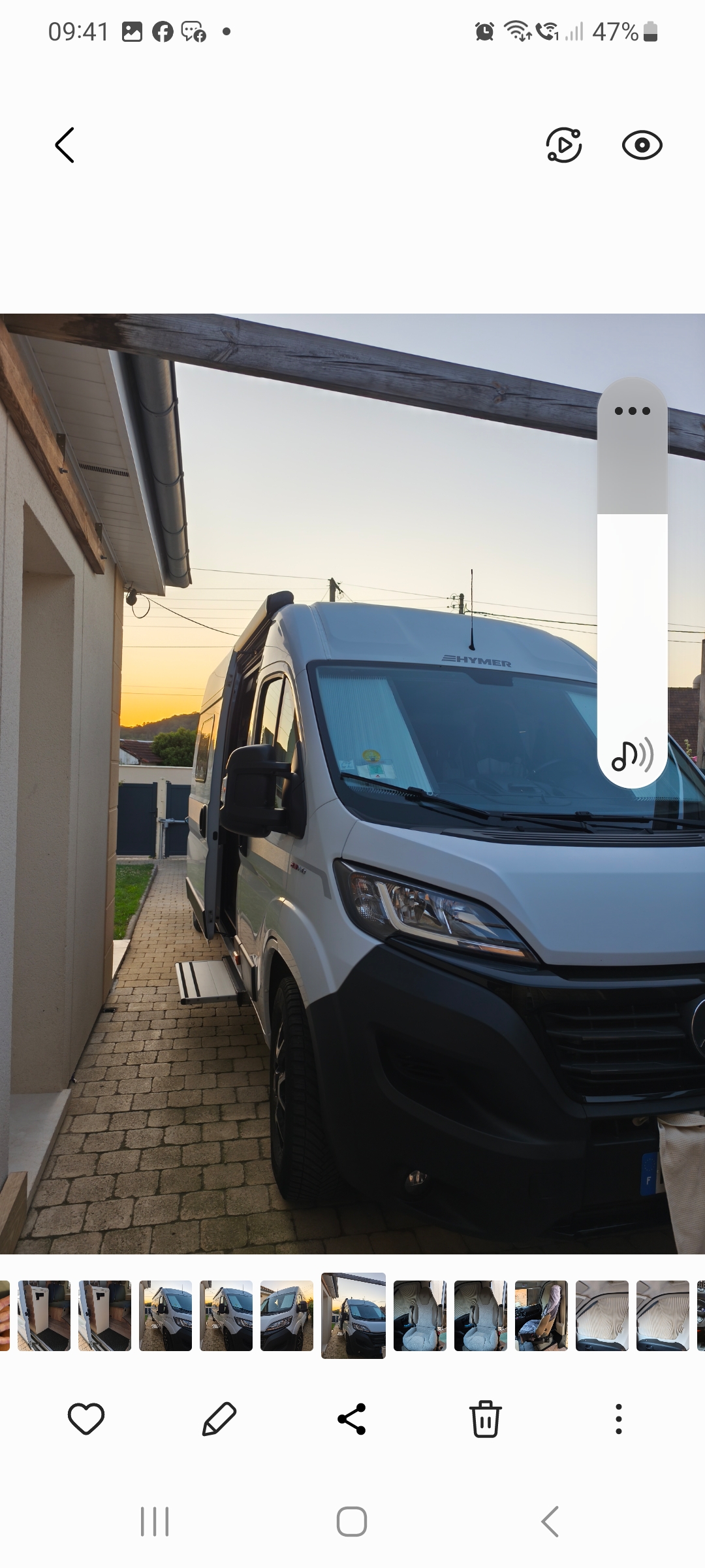 camping-car HYMER YELLOWSTONE  extérieur / latéral droit