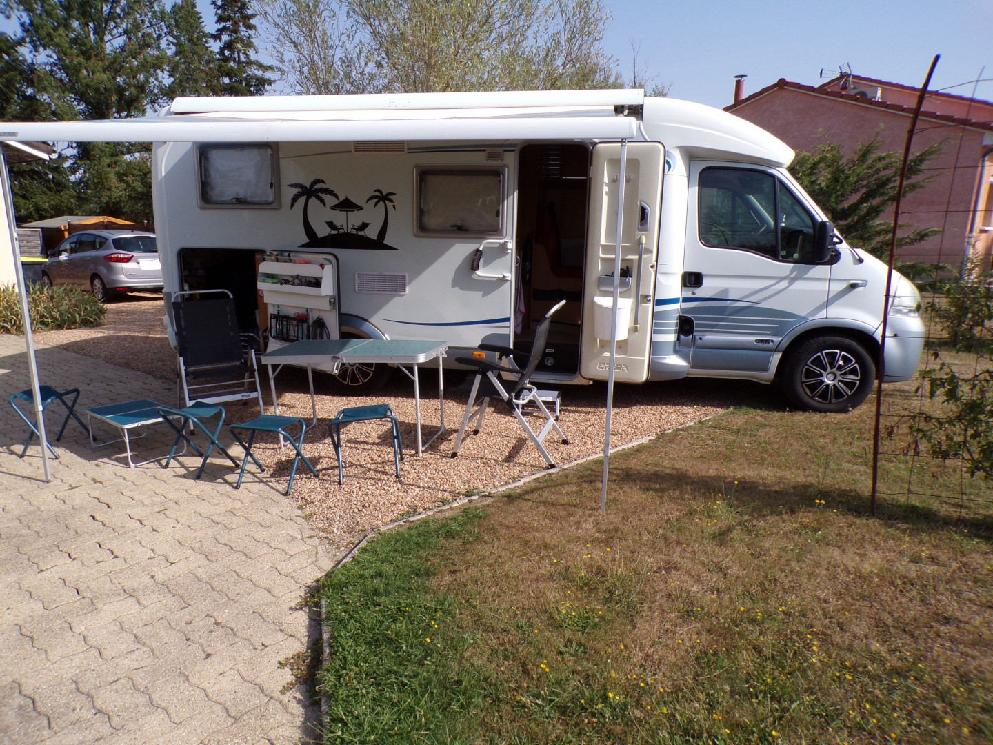 camping-car HYMER ERIBA CAR CLASSE FTR  extérieur / latéral droit
