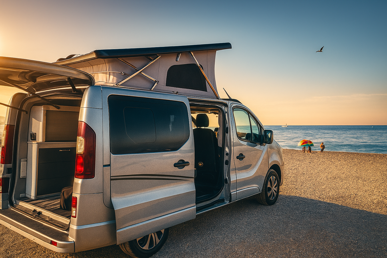 camping-car RENAULT TRAFIC  extérieur / latéral droit