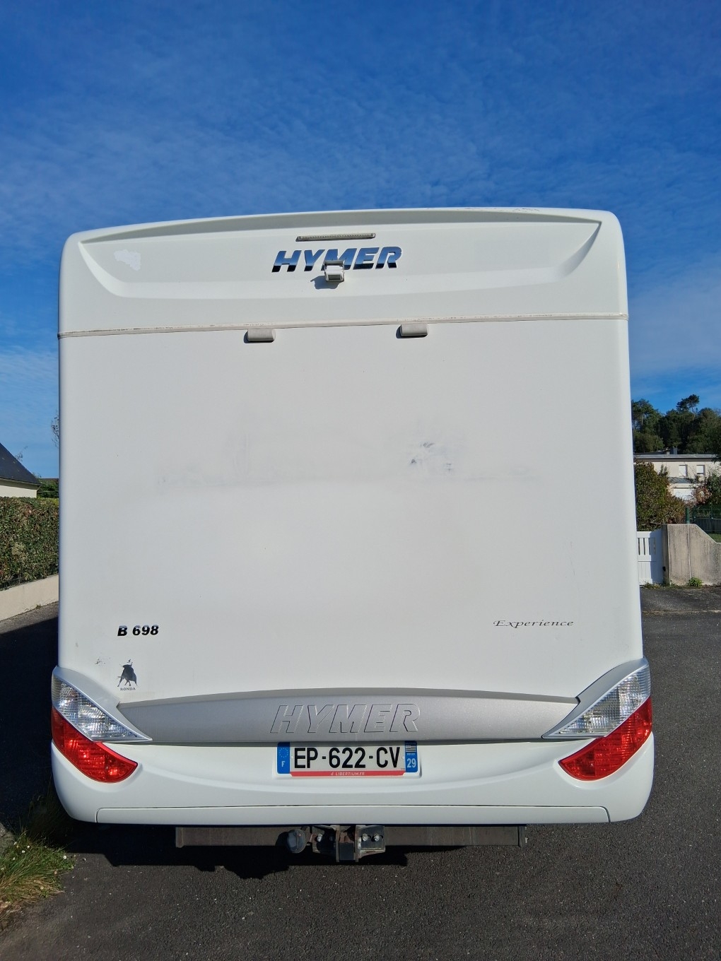 camping-car HYMER B698  extérieur / arrière