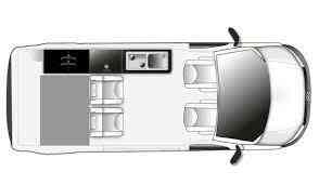 camping-car VOLKSWAGEN TRANSPORTEUR   intérieur / salle de bain  et wc