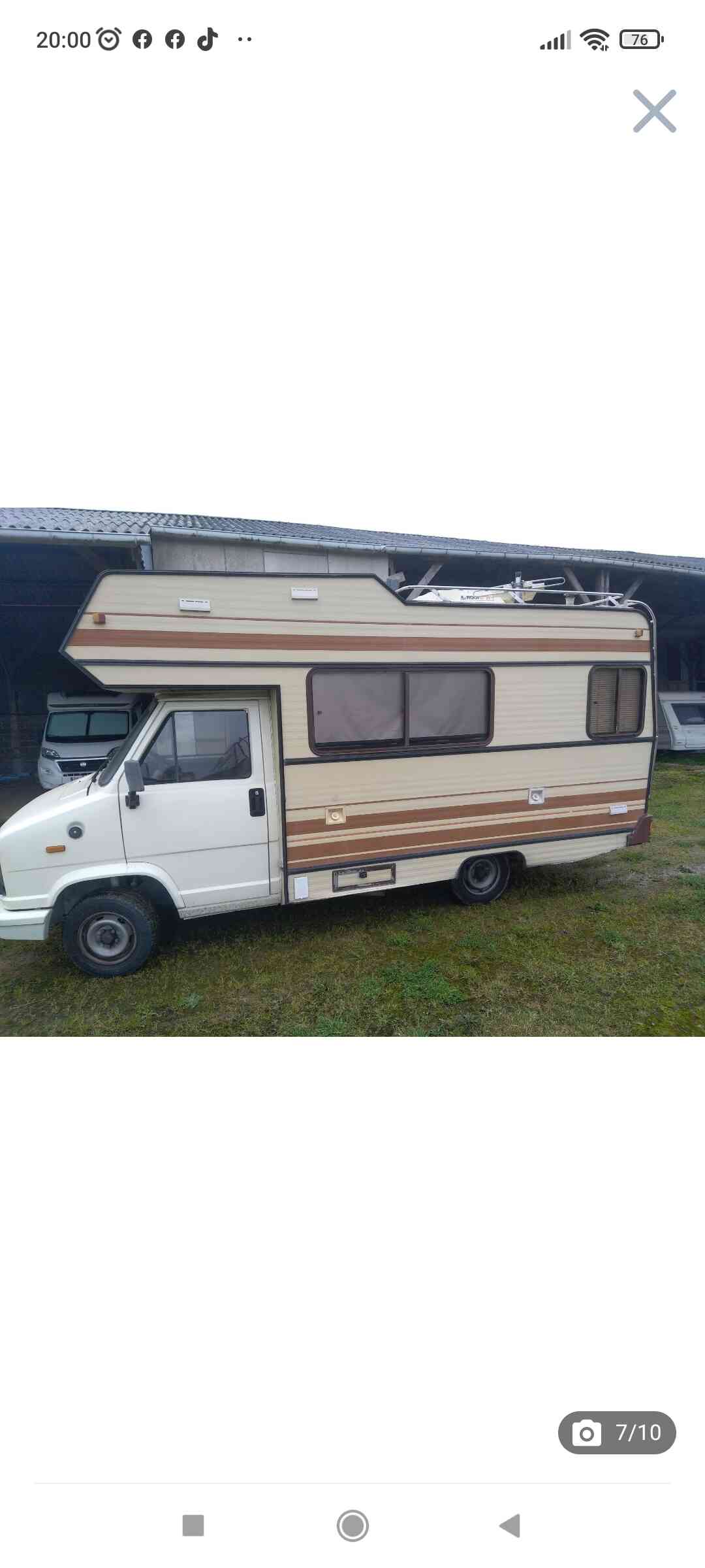 camping-car CITROEN C25  extérieur / latéral gauche