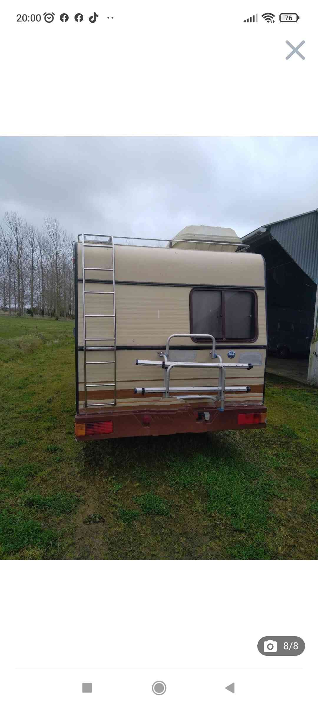 camping-car CITROEN C25  extérieur / arrière